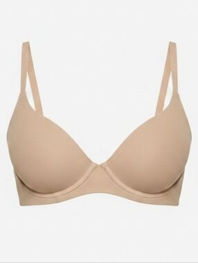 Skims FITS EVERYBODY Unlined Demi Bra Ochre 34D NWT